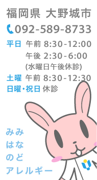 福岡県大野城市 みみ・はな・のど